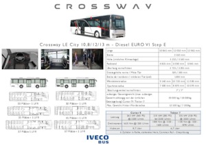 Intercity bussen Iveco Crossway LE City 12m 