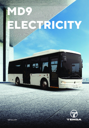 Intercity bussen TEMSA MD9 ELECTRICITY