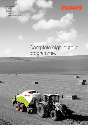 Vierkante-balenpersen Claas Quadrant 3300 RF