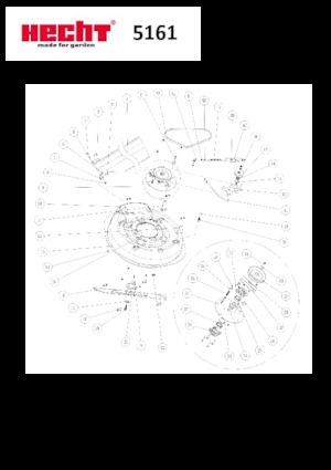 Zitmaaiers en Tuin tractoren Hecht 5161