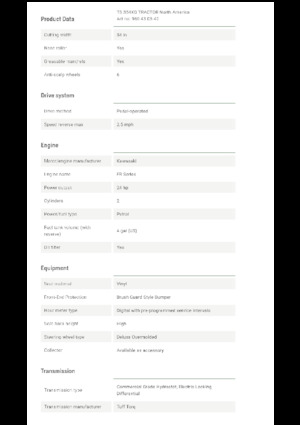 Zitmaaiers en Tuin tractoren Husqvarna TS 354XD