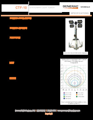 Lichte Torens Generac Mobile CTF 10 4x320W LED