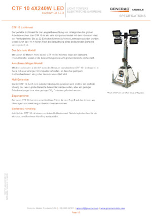 Lichte Torens Generac Mobile CTF-10