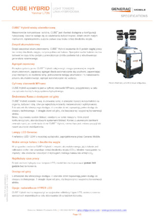 Lichte Torens Generac Mobile Cube Hybrid