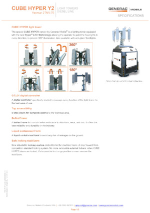 Lichte Torens Generac Mobile Cube Hyper Y2