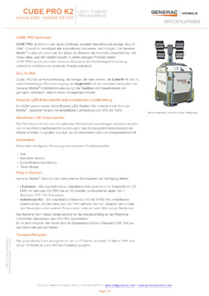 Lichte Torens Generac Mobile Cube Pro