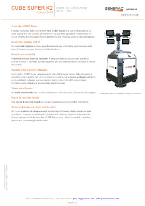 Lichte Torens Generac Mobile Cube Super K2
