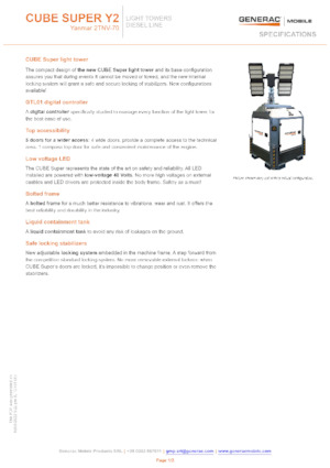 Lichte Torens Generac Mobile Cube Super Y2