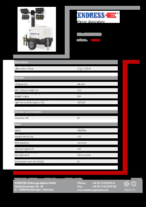 Lichte Torens Endress EFA 800 Y2-LED 