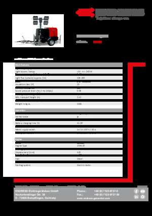 Lichte Torens Endress EFA 820 S4 240 Hybrid