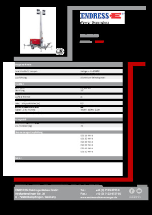 Lichte Torens Endress EFA 830 S6 