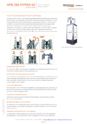 Lichte Torens Generac Mobile HPB 360 Hyper K2