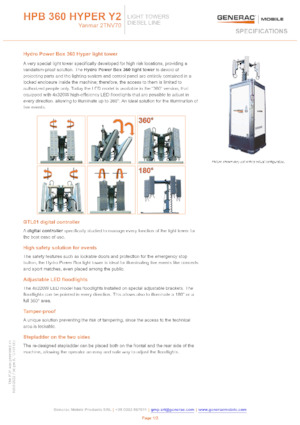 Lichte Torens Generac Mobile HPB 360 Hyper Y2