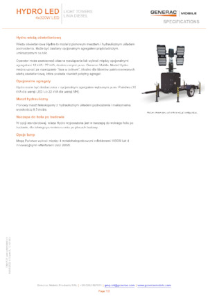 Lichte Torens Generac Mobile Hydro LED