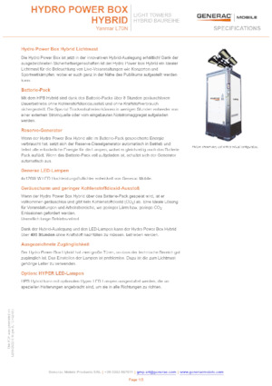 Lichte Torens Generac Mobile Hydro Power Box Hybrid