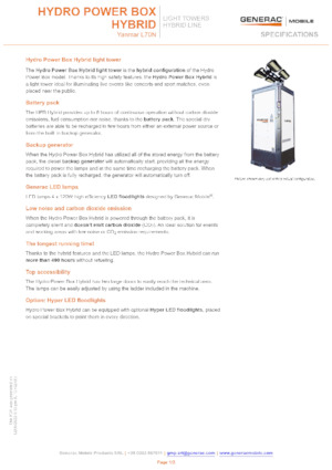 Lichte Torens Generac Mobile Hydro Power Box Hybrid