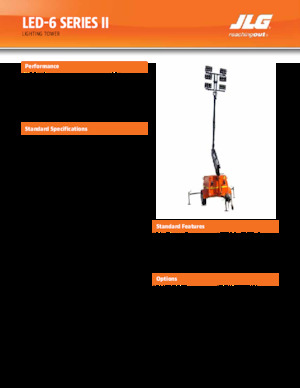 Lichte Torens JLG LED-6 Series II