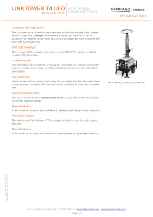 Lichte Torens Generac Mobile Linktower T4 UFO