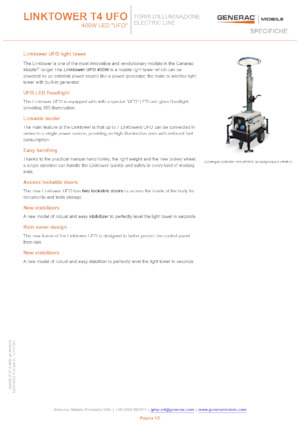 Lichte Torens Generac Mobile Linktower T4 UFO