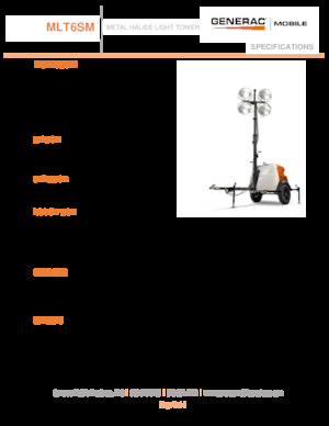 Lichte Torens Generac Mobile MLT6 SM