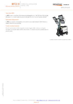Lichte Torens Generac Mobile MT 2 Y