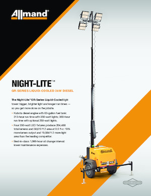Lichte Torens Allmand Night-Lite GR Series Liquid-Cooled 3kW