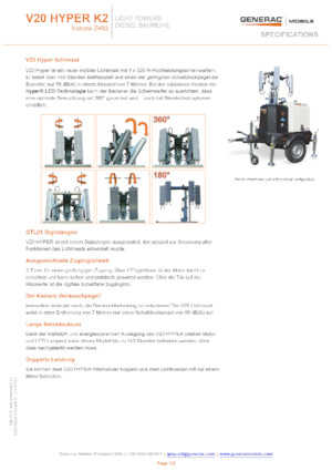 Lichte Torens Generac Mobile V 20 Hyper K2