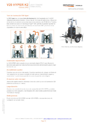 Lichte Torens Generac Mobile V 20 Hyper K2
