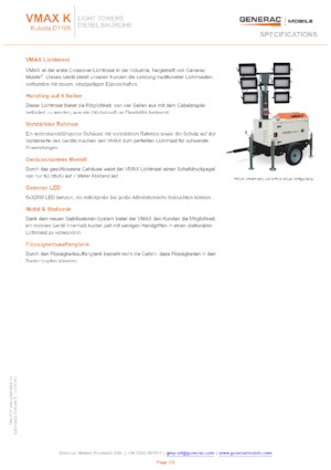 Lichte Torens Generac Mobile VMAX