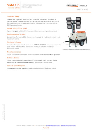 Lichte Torens Generac Mobile VMAX