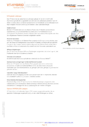 Lichte Torens Generac Mobile VT-Hybrid