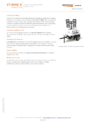 Lichte Torens Generac Mobile VT-MINE K