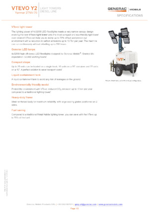 Lichte Torens Generac Mobile VTevo Y2