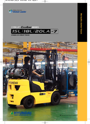 LPG-vorkheftrucks Hyundai 20 LA 7