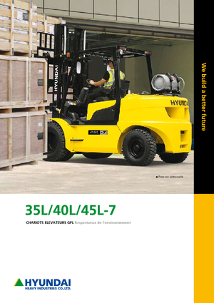 LPG-vorkheftrucks Hyundai 35 L 7