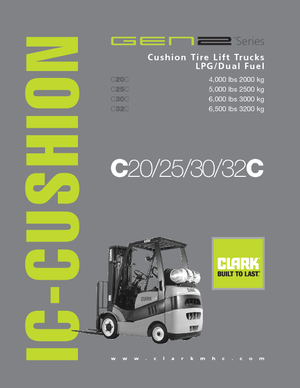 LPG-vorkheftrucks Clark C20 C