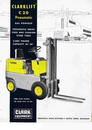 LPG-vorkheftrucks Clark C 20 LPG