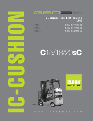 LPG-vorkheftrucks Clark C20 s C