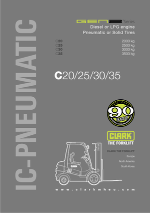 LPG-vorkheftrucks Clark C30 L