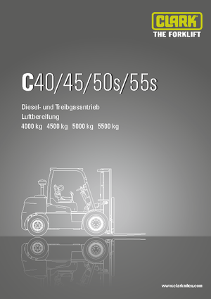LPG-vorkheftrucks Clark C50 s L