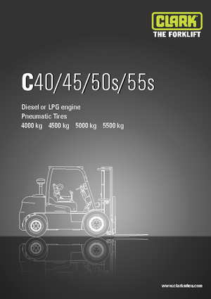 LPG-vorkheftrucks Clark C55 s L
