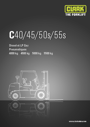LPG-vorkheftrucks Clark C55 s L
