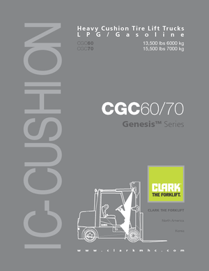 LPG-vorkheftrucks Clark CGC 60