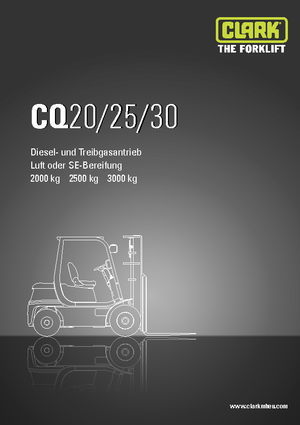 LPG-vorkheftrucks Clark CQ 30 L