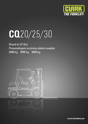 LPG-vorkheftrucks Clark CQ 30 L