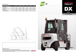 LPG-vorkheftrucks Nissan DX 15