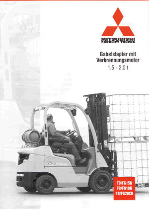 LPG-vorkheftrucks Mitsubishi FG18N