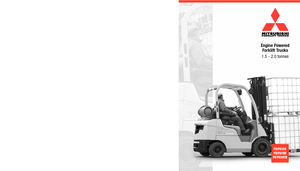 LPG-vorkheftrucks Mitsubishi FG15N