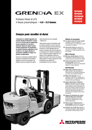 LPG-vorkheftrucks Mitsubishi FG50CN