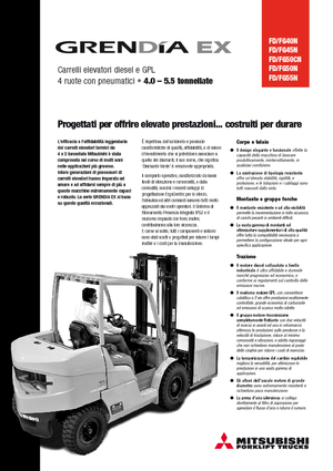 LPG-vorkheftrucks Mitsubishi FG50CN